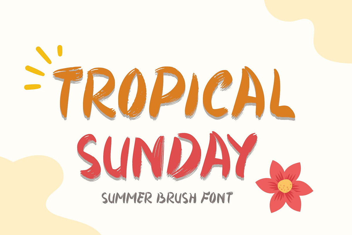 Tropical Sunday, a Handwritten Font by Yoga Letter (Photo 1 of 6)