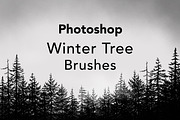 Photoshop Winter Tree Brushes, a Brush Add-On by buntegalerie (Thumbnail 1 of 3)