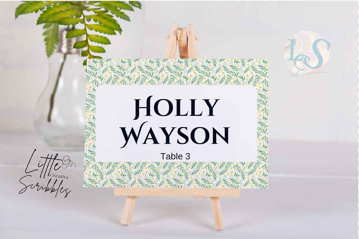 Botanical Wedding Invitation Suite, a Stationery Template by Little Creative Scribbles (Photo 5 of 7)