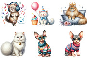 Cat Clipart, Animal Clipart, Pet Png, an Illustration by DreamArtGraphic (Thumbnail 3 of 5)