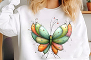 Whimsical spring butterfly clipart, an Illustration by SinaCreation (Thumbnail 10 of 11)