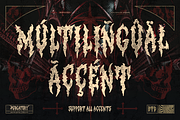 Purgatory, a Blackletter Font by Burntilldead (Thumbnail 12 of 13)