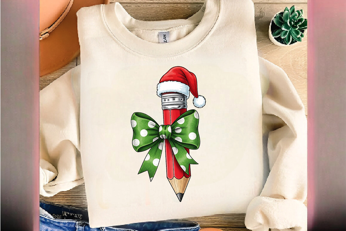 Christmas Pencil PNG, an Illustration by DreamArtGraphic (Photo 4 of 5)