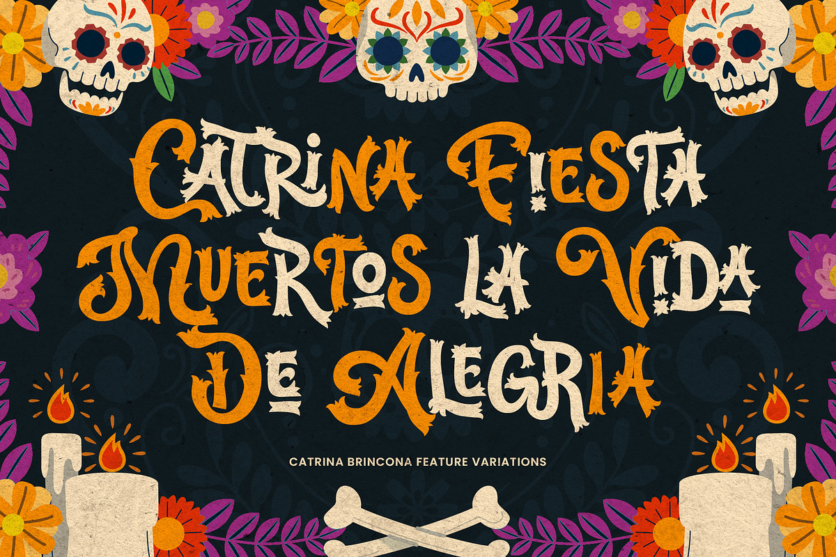 Catrina Brincona - Muertos Font, a Serif Font by Inviline.co (Photo 8 of 15)
