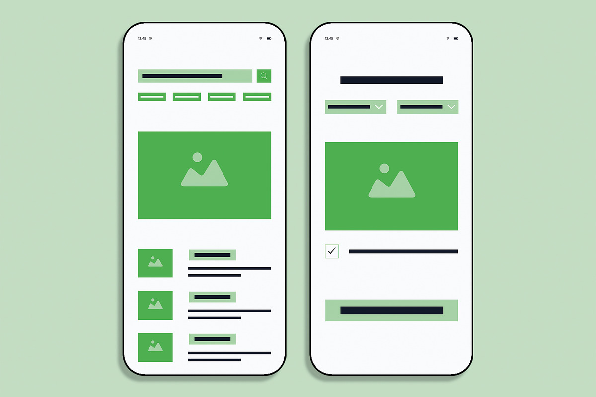 Marketing Mobile App Wireframe, a Wireframe Template by MightyDesign (Photo 5 of 8)