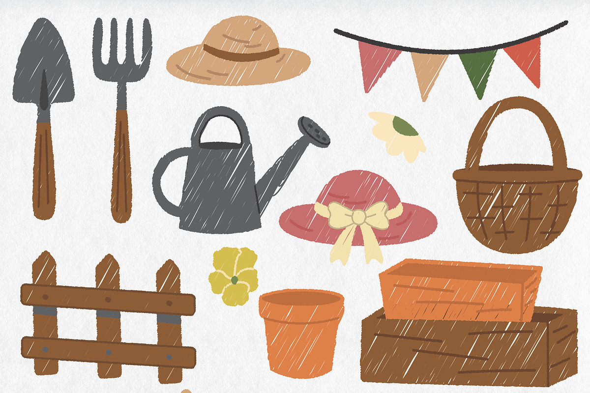 Farm & Garden Friends illustrations, an Object Illustration by Aleks.Flaks (Photo 8 of 13)