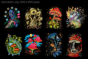 Magic Mushrooms, an Object Graphic by Samiramay (Thumbnail 3 of 8)