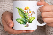Watercolor Floral Flower Clipart PNG, an Illustration by Canvas Craft (Thumbnail 6 of 7)