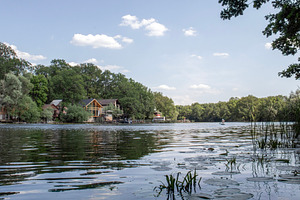 Picturesque Summer River Scene, a Holiday Photo by Schreibikus