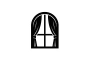 Window Curtain Silhouette Bundle, an Illustration by Creativeshirt (Thumbnail 46 of 51)