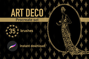 Art Deco Procreate set