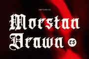 CS Morstan Drawn, a Blackletter Font by Craft Supply Co. (Thumbnail 1 of 8)