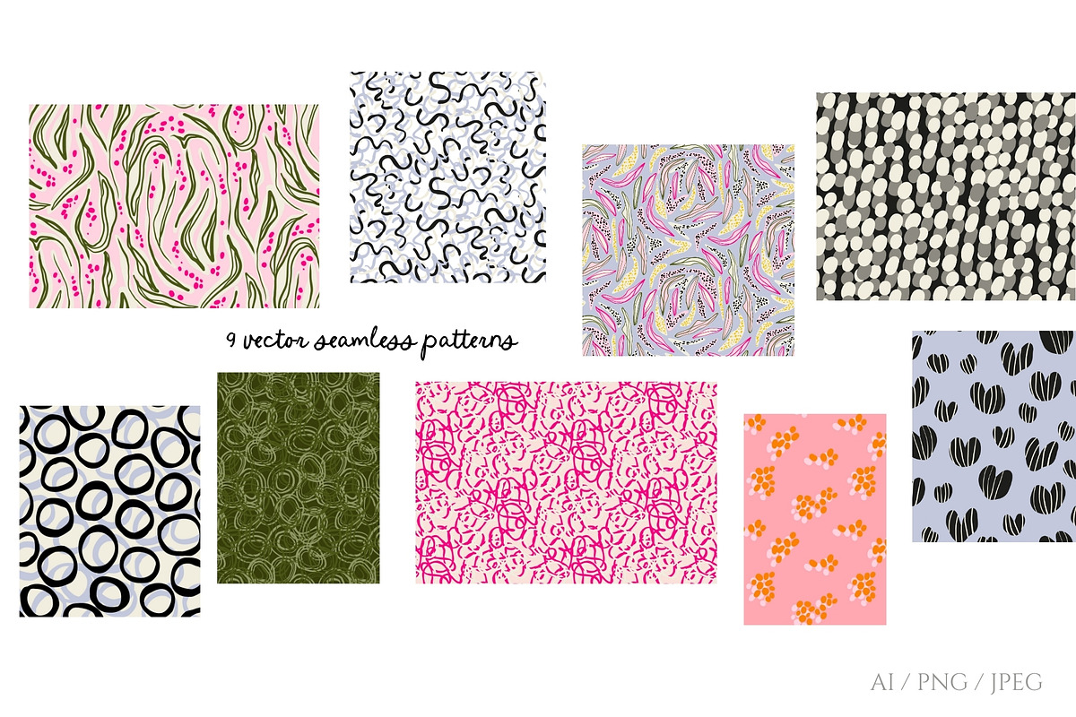 Organic flow. Vibrant patterns, a Pattern Graphic by PaperJamLab (Photo 3 of 10)