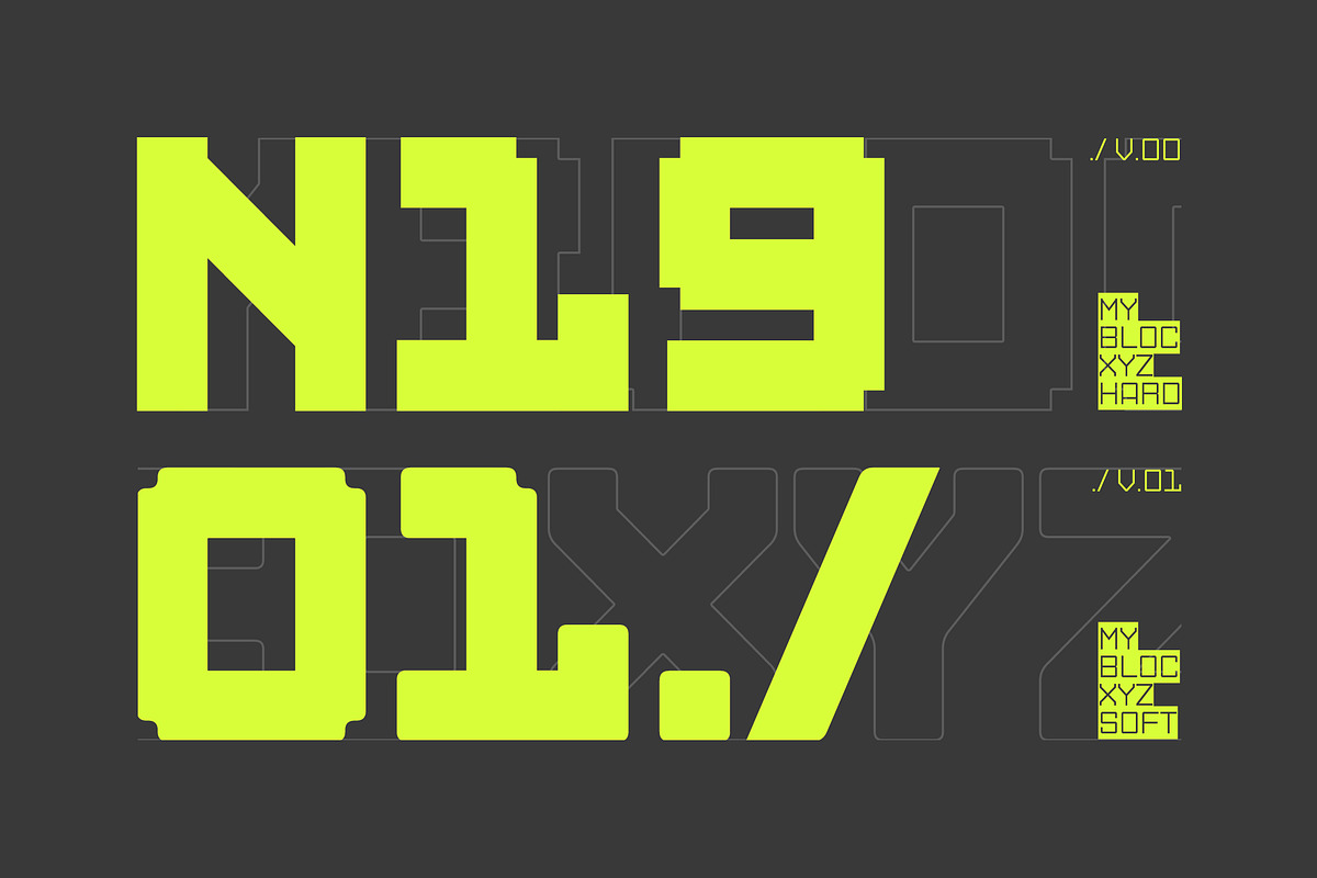 Mybloc Xyz, a Sans Serif Font by OWL KING (Photo 8 of 10)