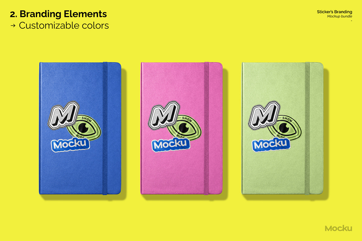 Sticker's Branding Mockup Bundle, a Packaging Mockup by Mocku (Photo 10 of 25)