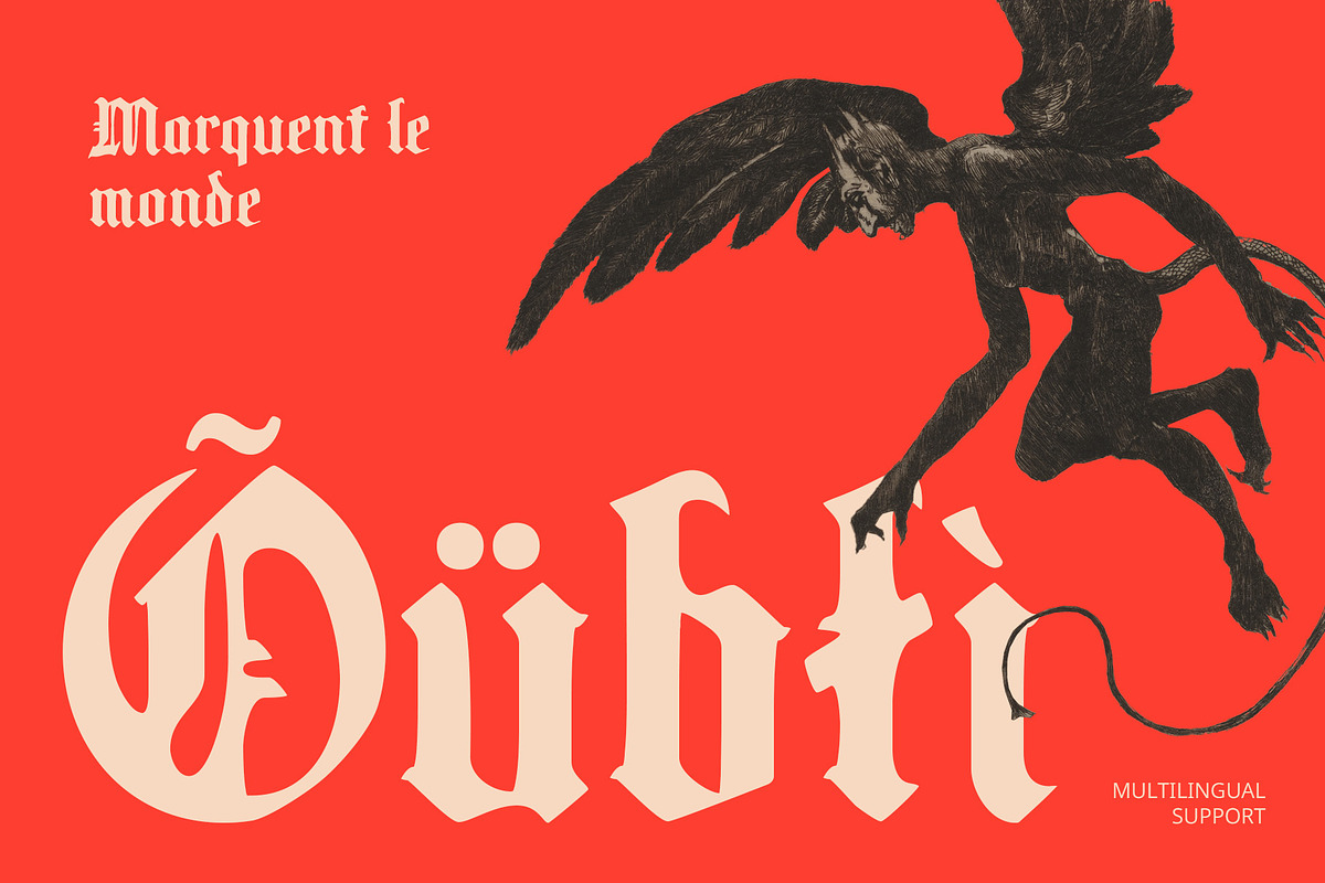 CS Claes Drawn, a Blackletter Font by Craft Supply Co. (Photo 4 of 8)