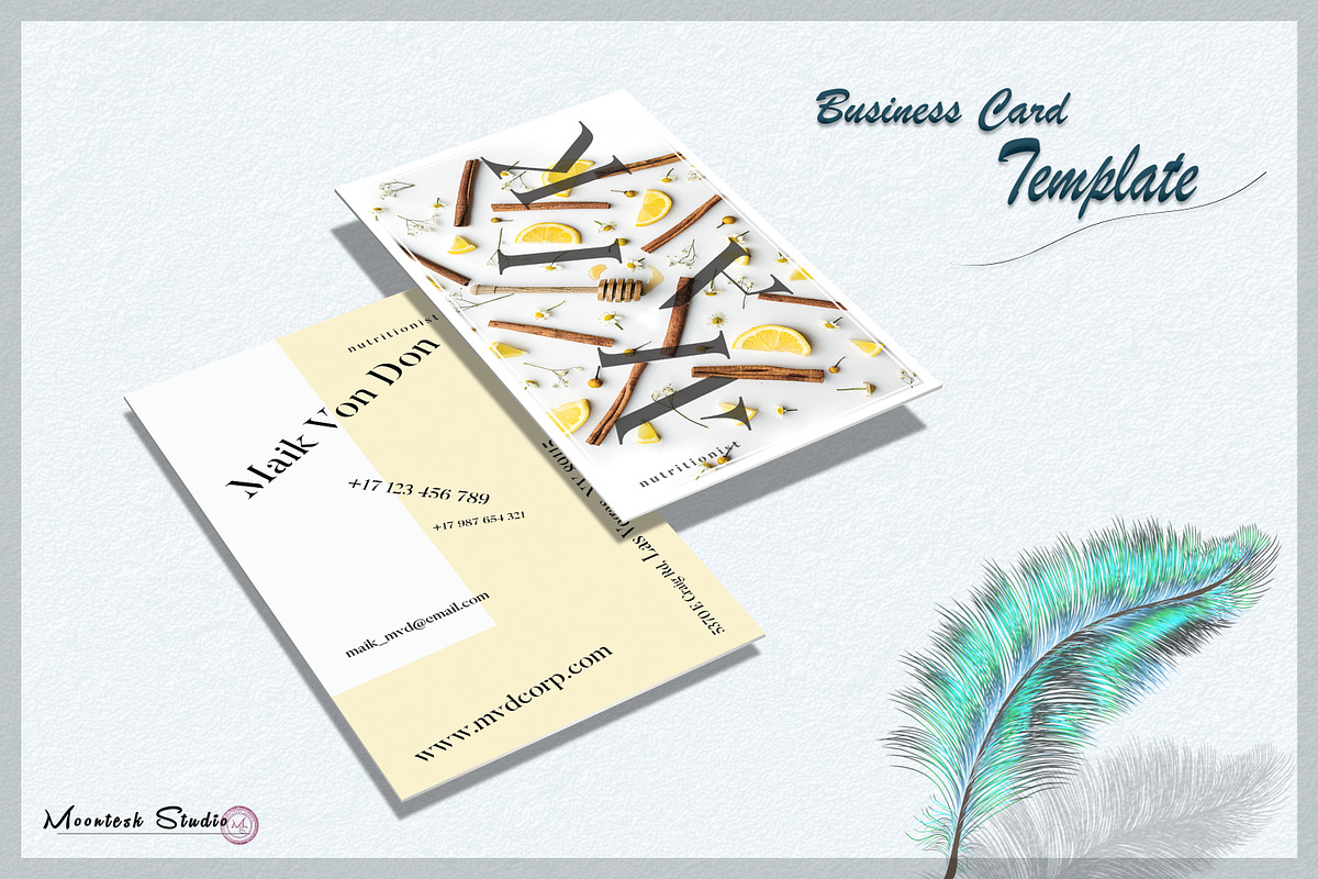 Business Card Template, a Business Card Template by Moontesk (Photo 2 of 5)
