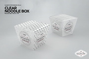 Clear Noodle Box Packaging Mockup, a Packaging Mockup by INCDesign (Thumbnail 3 of 7)