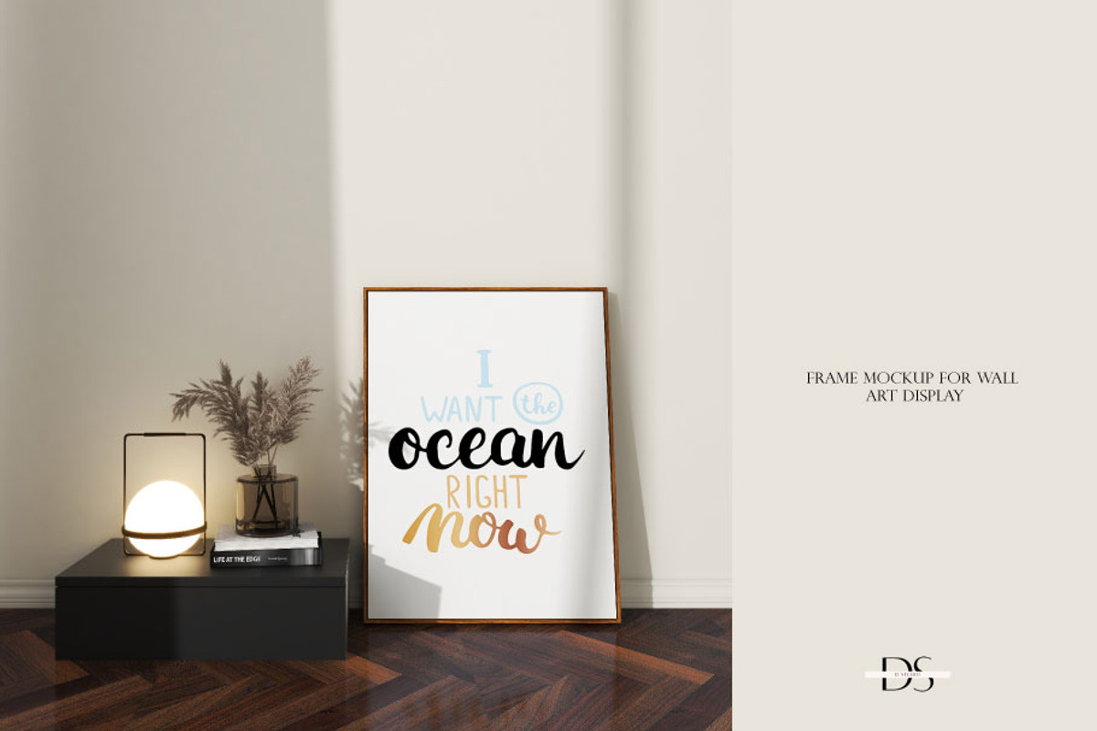Interior mockup template for wall po, a Print Template by DSTUDIO888 (Photo 4 of 4)