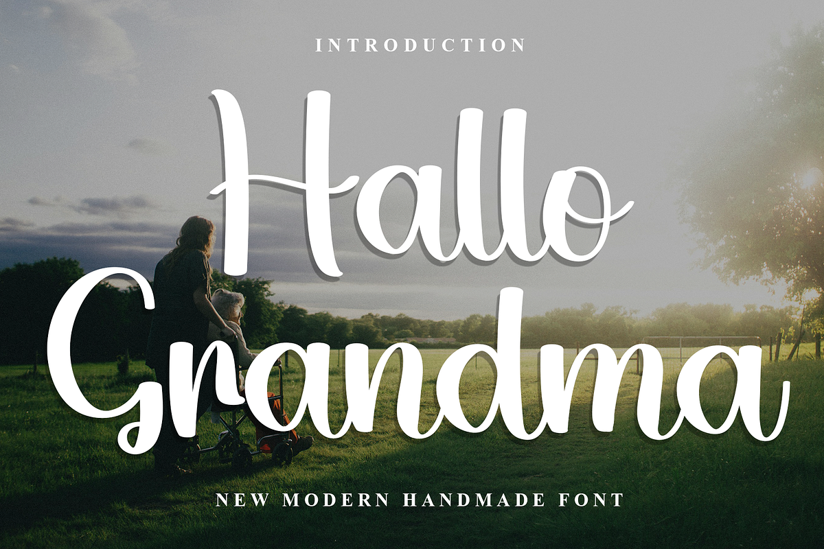 Hallo Grandma, a Handwritten Font by InermediaSTUDIO (Photo 1 of 8)