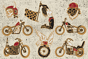 Motorcycle Chopper Illustration, a Graphic by AROKA (Thumbnail 7 of 13)