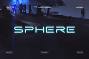 SPHERE | SCI-FI FONT, a Sans Serif Font by Andika Fez (Thumbnail 1 of 9)