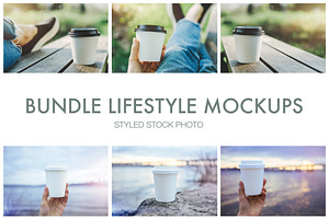 Bundle Lifestyle Mockups Cups