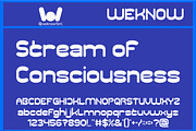 Flowing Thought font, a Sans Serif Font by weknow (Thumbnail 4 of 8)