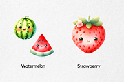 Bundle Kawaii Fruits Clipart PNG, a Food Illustration by jvxvxnism (Thumbnail 6 of 22)