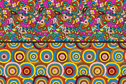 Set of psychedelic seamless patterns, a Pattern Graphic by Sapunkele (Thumbnail 2 of 4)
