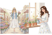 Hello Spring Easter Png Clipart, a Seasonal Illustration by Tanya Kart (Thumbnail 2 of 9)