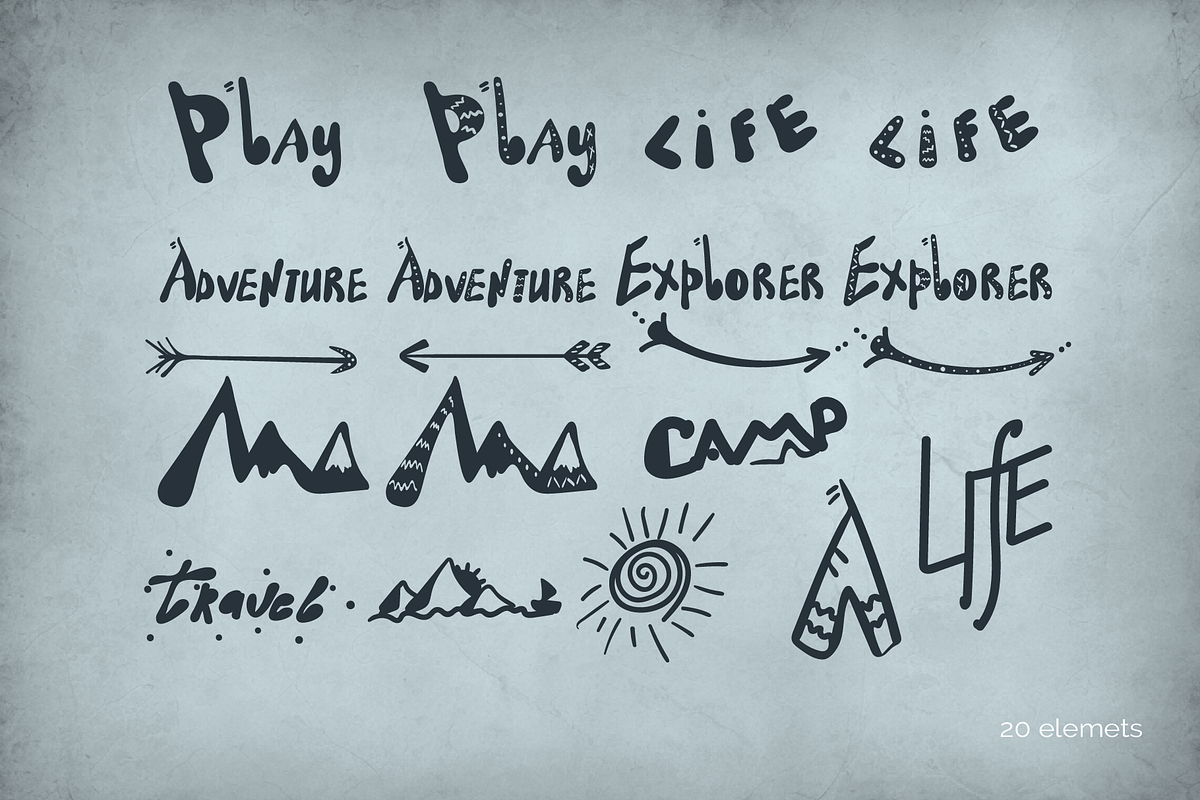 Travel & Adventure Sticker Designs, an Object Graphic by lokfrid (Photo 3 of 6)