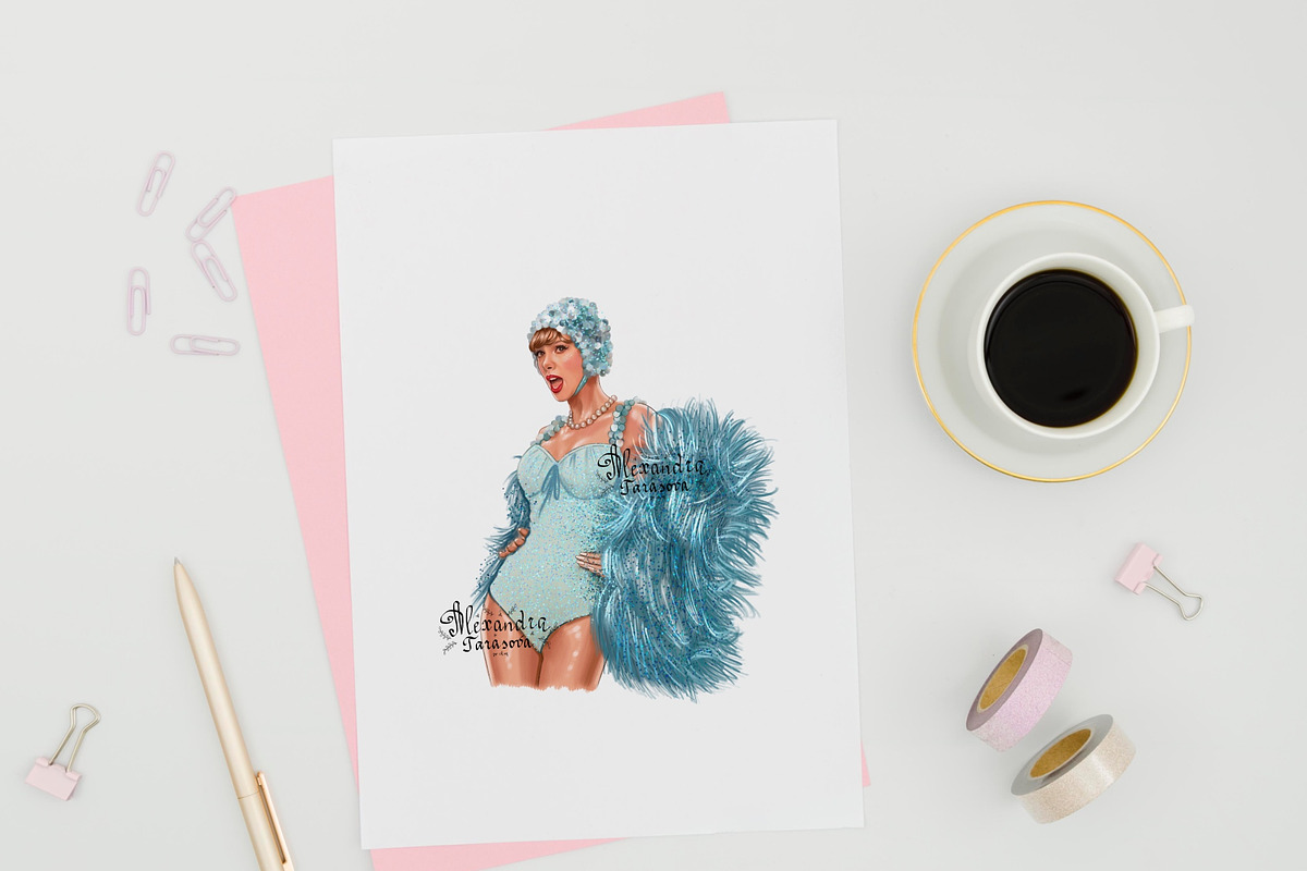 Taylor Swift Illustration, a Person Illustration by BigArtLab (Photo 5 of 5)