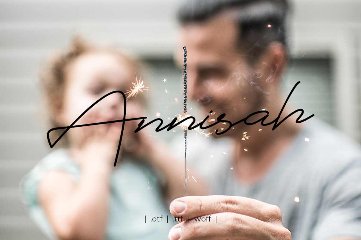 Saffanah Script Font preview 6