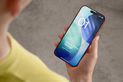 24 iPhone 17 Pro in Hand Mockups, an iPhone Mockup by Asylab (Thumbnail 87 of 107)