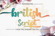 British Script - Handmade Brush, a Script Font by Zulkhairi Lettering (Thumbnail 1 of 8)