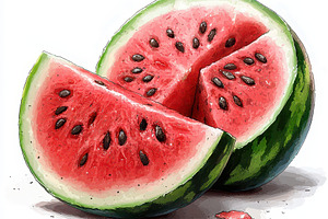 Juicy Watermelon Slices Summer Fruit, a Food & Drink Photo by Pixeness Studio