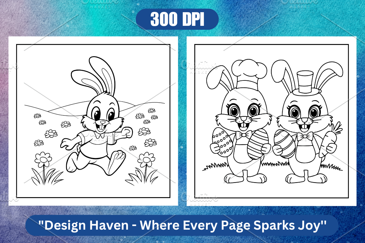 Cozy Easter Coloring Book Vol- 02, a Seasonal Illustration by Coco Bloom (Photo 3 of 4)