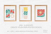 Abstract Flora. Poster Creator, a Decorative Illustration by Purrga (Thumbnail 5 of 10)