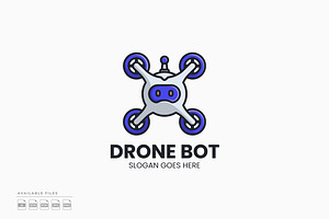 Drone Bot Logo, a Branding & Logo Template by Zeer Graphic