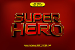 Super Hero Text Effect, a Brushes & More by Mily Studio