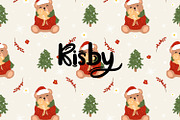 Christmas Bear Gingerbread Seamless, a Pattern Graphic by KisbyArt (Thumbnail 1 of 3)