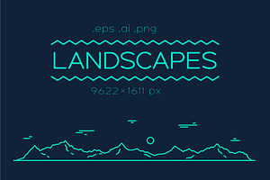 Mountains And Fir Forest Landscapes