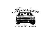 T-Shirt Print of American Muscle Car, a Transportation Illustration by Plaid4You (Thumbnail 3 of 8)