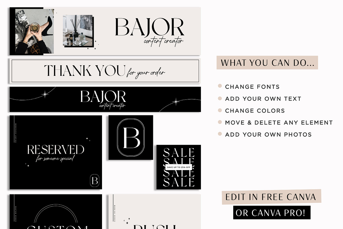 Modern Etsy Banner Set, a Branding & Logo Template by Macarons and Mimosas (Photo 7 of 9)
