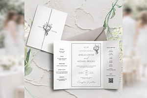 Modern Elegant Gatefold Canva bd009, an Invitation Template by TyphoonStudio