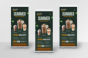Coffeeshop Promotion Roll Up Banner, a Print Template by Annora Studio (Thumbnail 1 of 5)