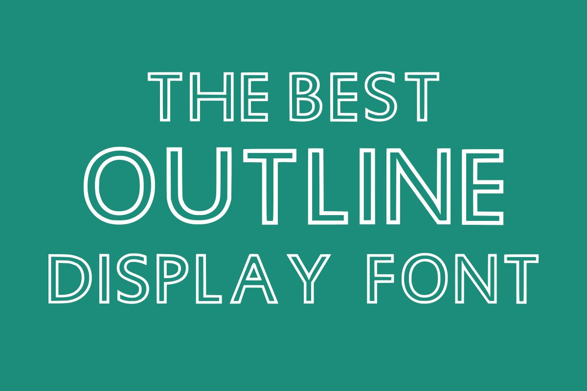MONO OUTLINE, a Handwritten Font by Fourteen Letter (Photo 2 of 9)