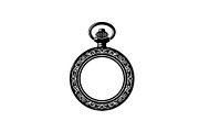 Vintage Pocket Watch SVG Bundle, an Illustration by yasushie (Thumbnail 4 of 31)