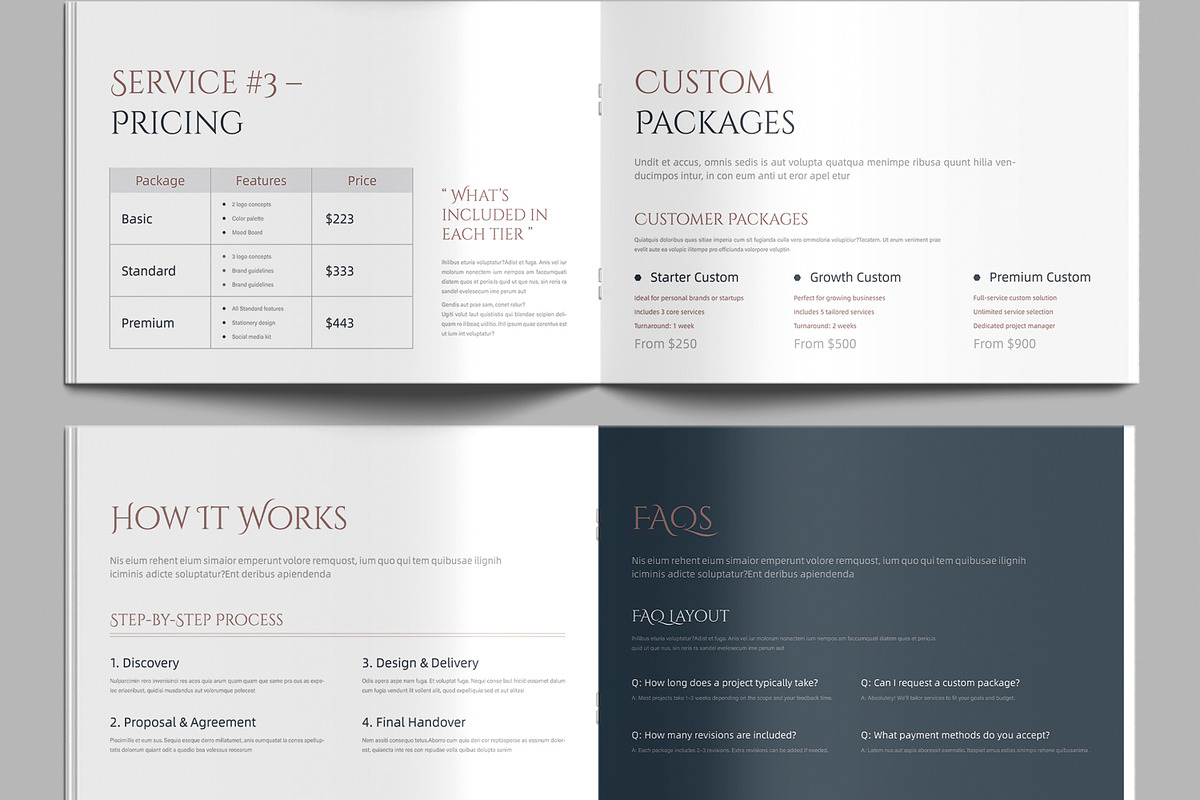 Services and Pricing Guide Book, a Brochure Template by MightyDesign (Photo 5 of 9)